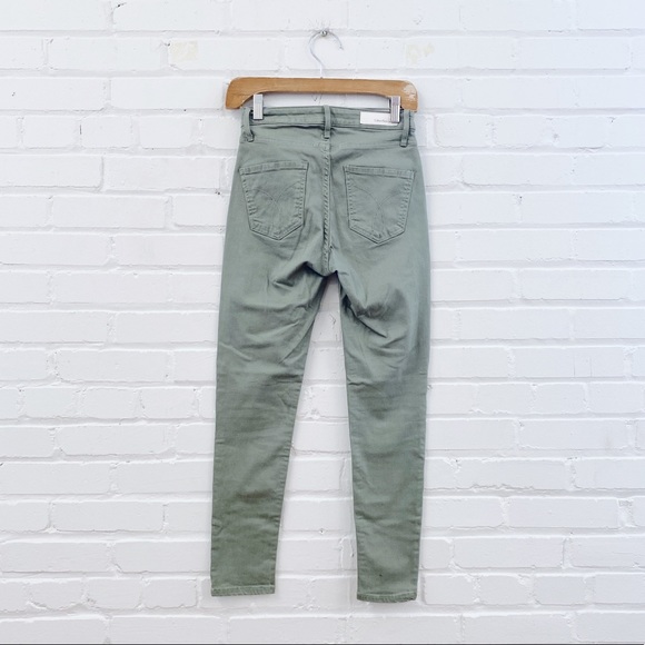 CALVIN KLEIN JEANS Khaki High Rise Ankle Skinny - Picture 3 of 3